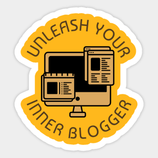 Unleash and free the bloggers Sticker